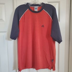 Vintage Men's Addidas Short Sleeve Shirt - Medium